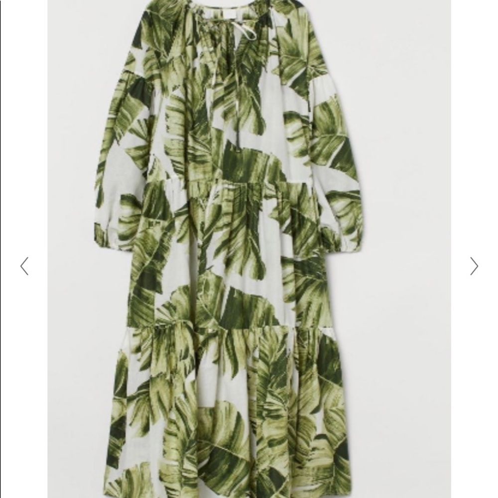 H&M Leaf Print Maxi